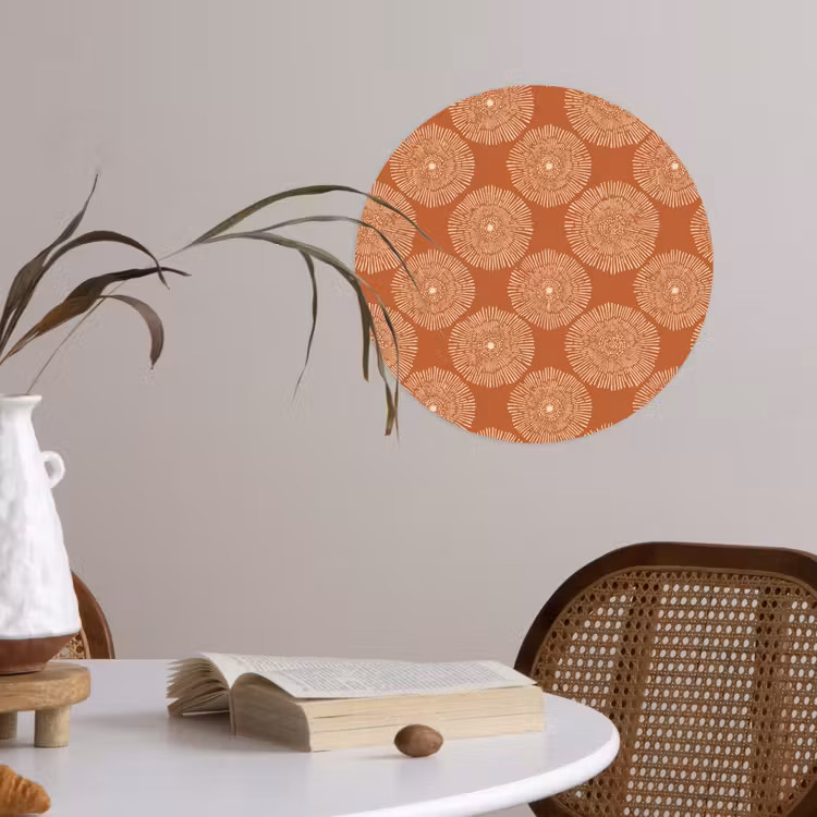 Behangcirkel - Cirkels - Grafisch - Patroon - Terracotta — 4