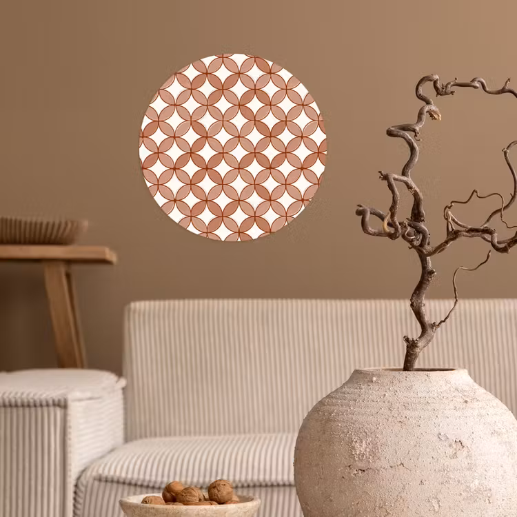 Behangcirkel - Geometrisch - Cirkels - Modern - Terracotta — 2