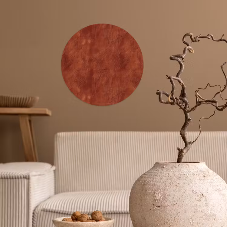 Behangcirkel - Stucwerk - Textuur - Terracotta — 2