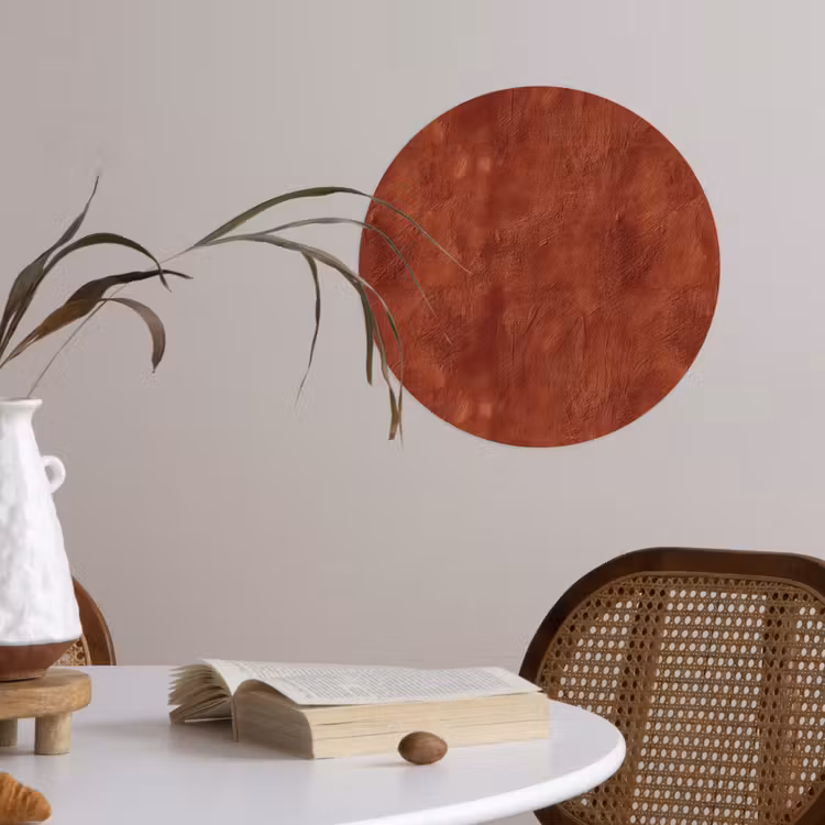 Behangcirkel - Stucwerk - Textuur - Terracotta — 4