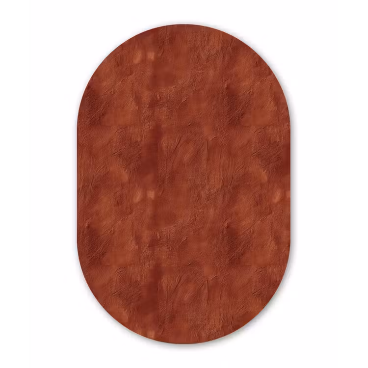 Muurovaal aluminium - Stucwerk - Textuur - Terracotta — 1