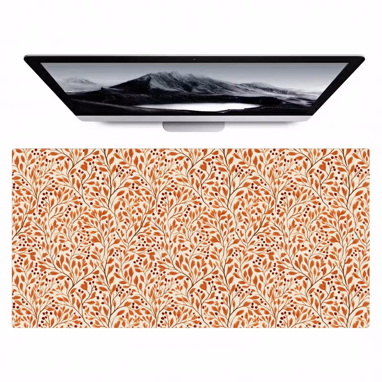 Bureau onderlegger - Bladeren - Botanisch - Terracotta — 1