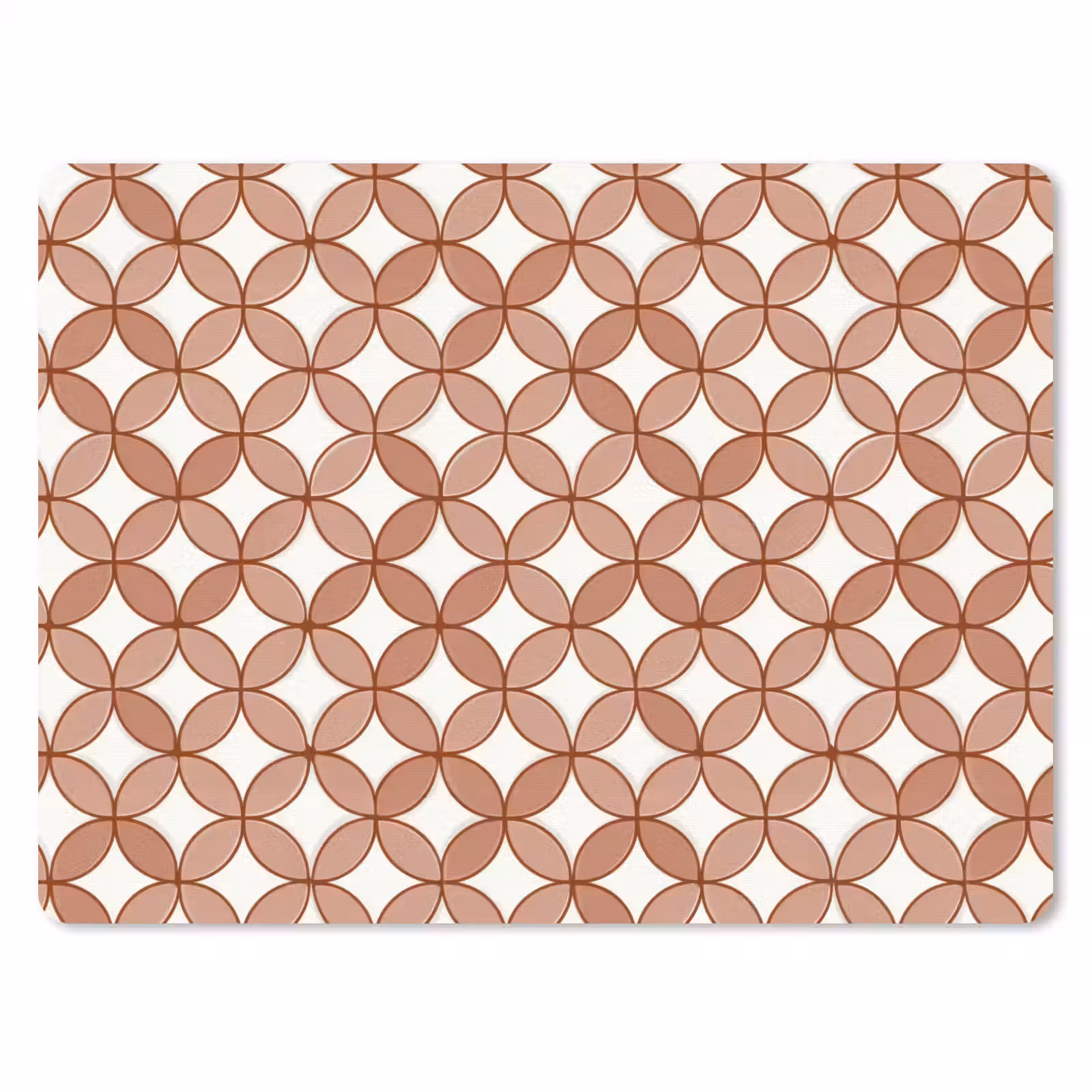 Muismat - Geometrisch - Cirkels - Modern - Terracotta — 1