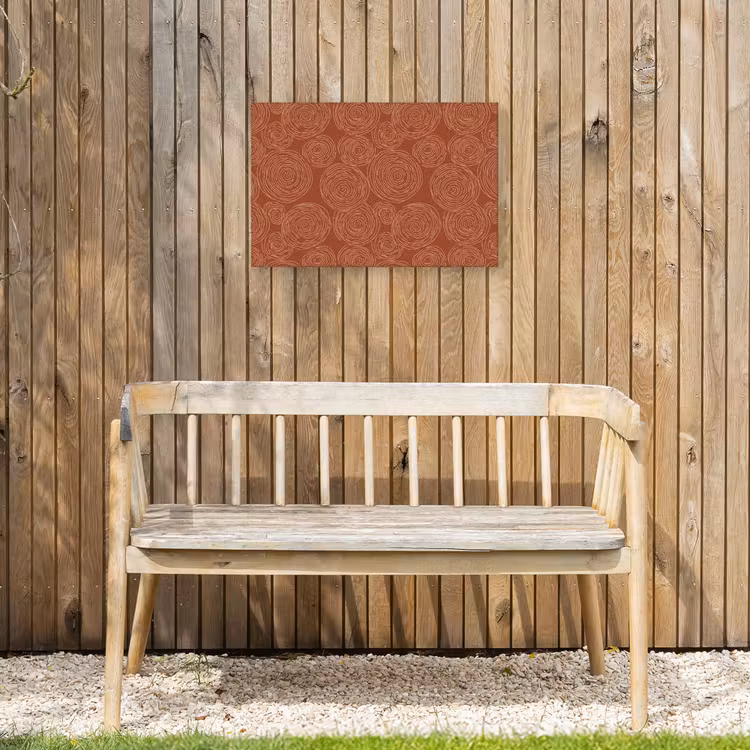 Buiten canvas - Cirkels - Abstract - Artistiek - Terracotta — 3