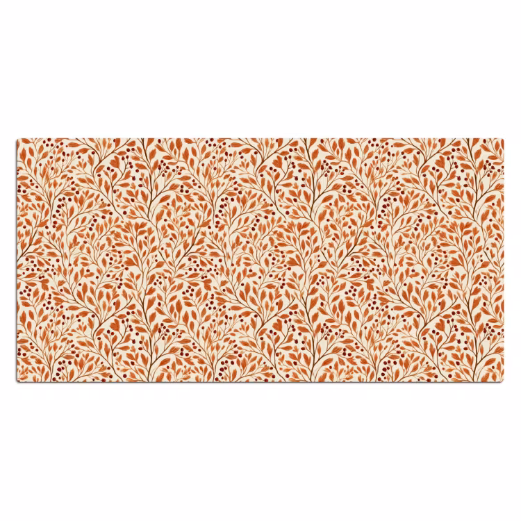 Bureau onderlegger - Bladeren - Botanisch - Terracotta — 2