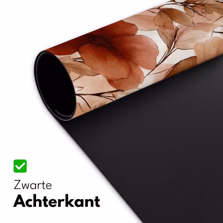 Bureau onderlegger - Bloemen - Aquarel - Botanisch - Terracotta — 5
