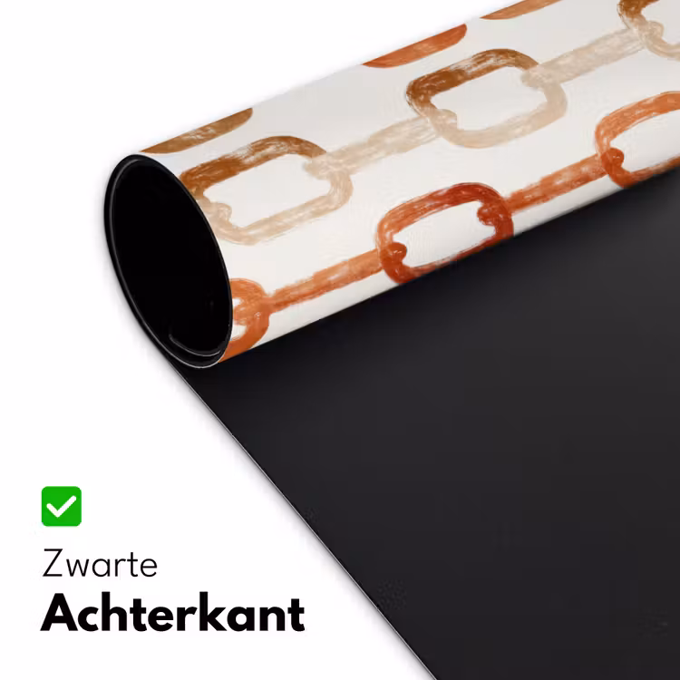 Bureau onderlegger - Schakels - Patroon - Aquarel - Terracotta — 5