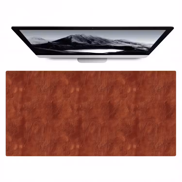 Bureau onderlegger - Stucwerk - Textuur - Terracotta — 1