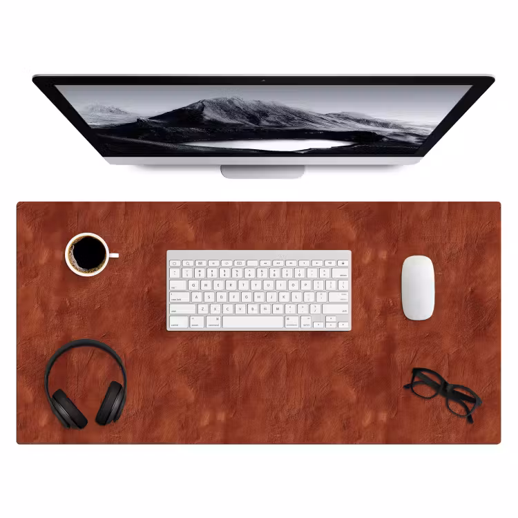 Bureau onderlegger - Stucwerk - Textuur - Terracotta — 4