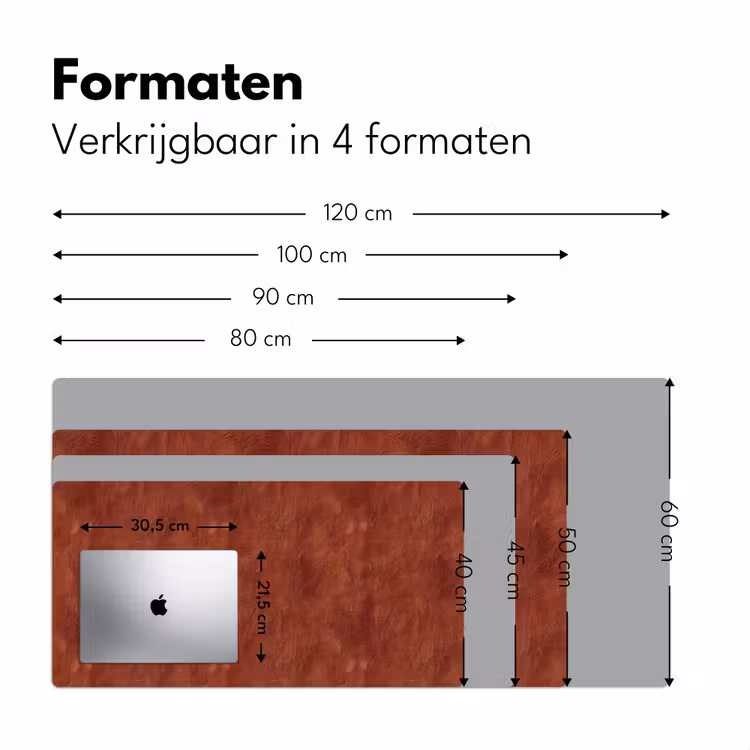 Bureau onderlegger - Stucwerk - Textuur - Terracotta — 8