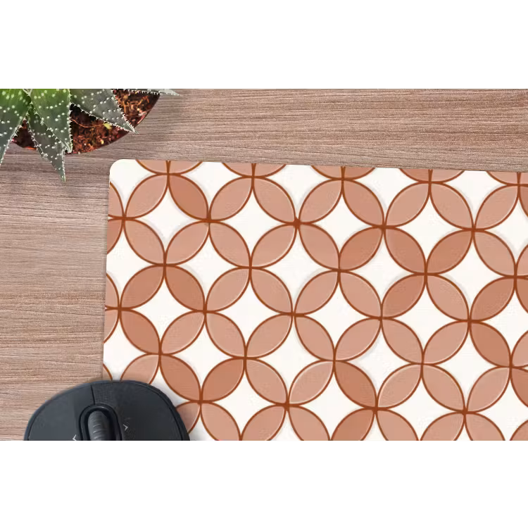 Muismat - Geometrisch - Cirkels - Modern - Terracotta — 4