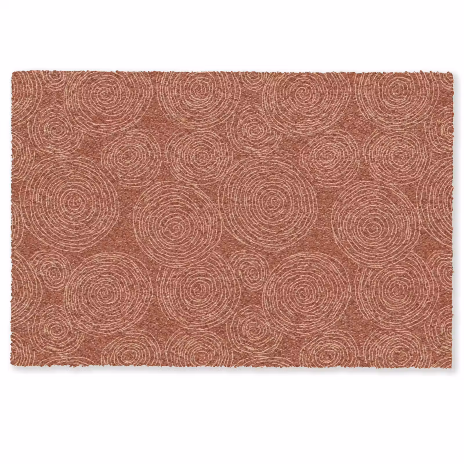 Deurmat - Cirkels - Abstract - Artistiek - Terracotta — 1