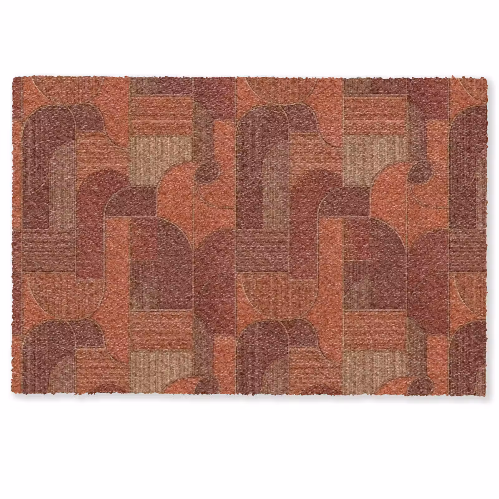 Deurmat - Geometrisch - Abstract - Textuur - Bruin — 1