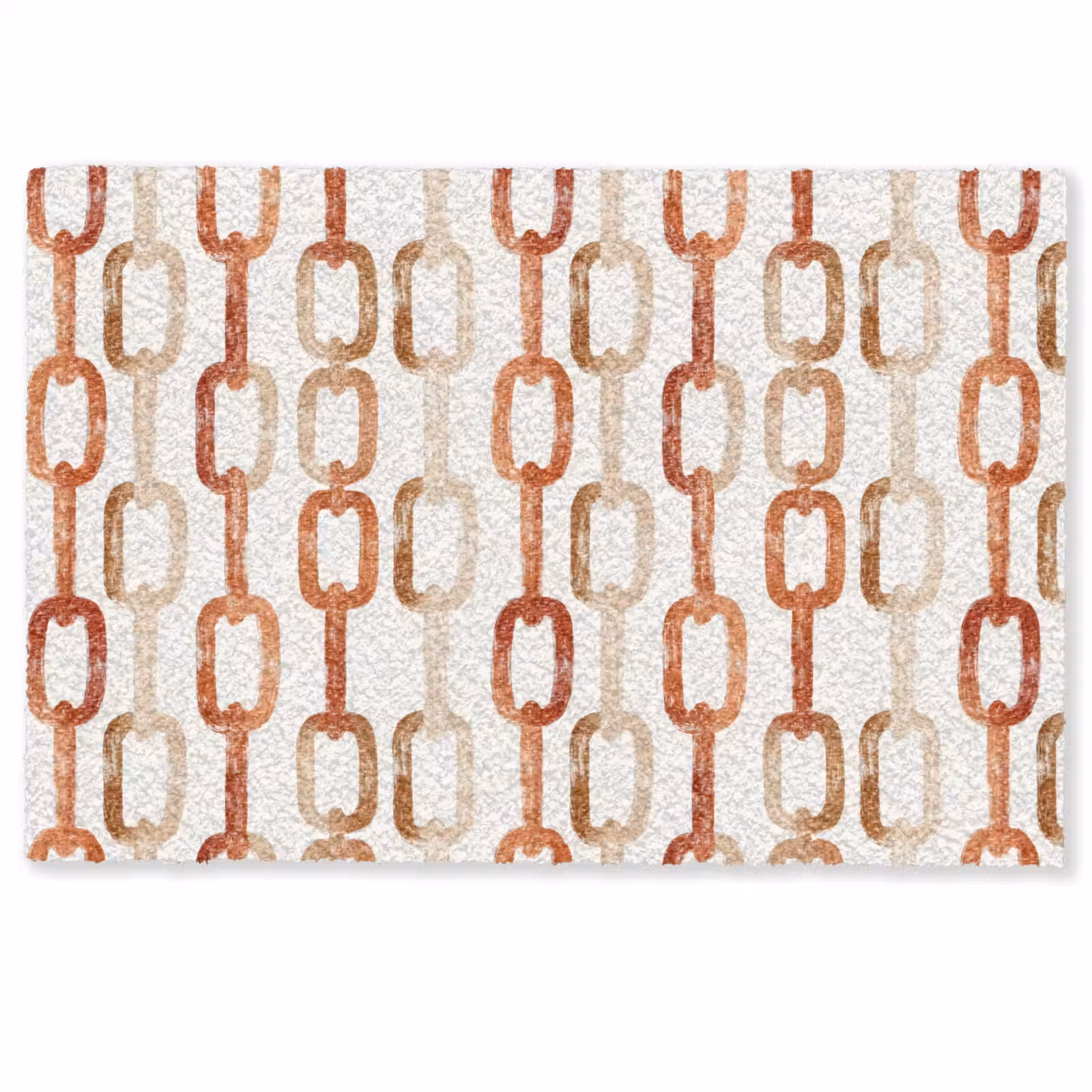 Deurmat - Schakels - Patroon - Aquarel - Terracotta — 1