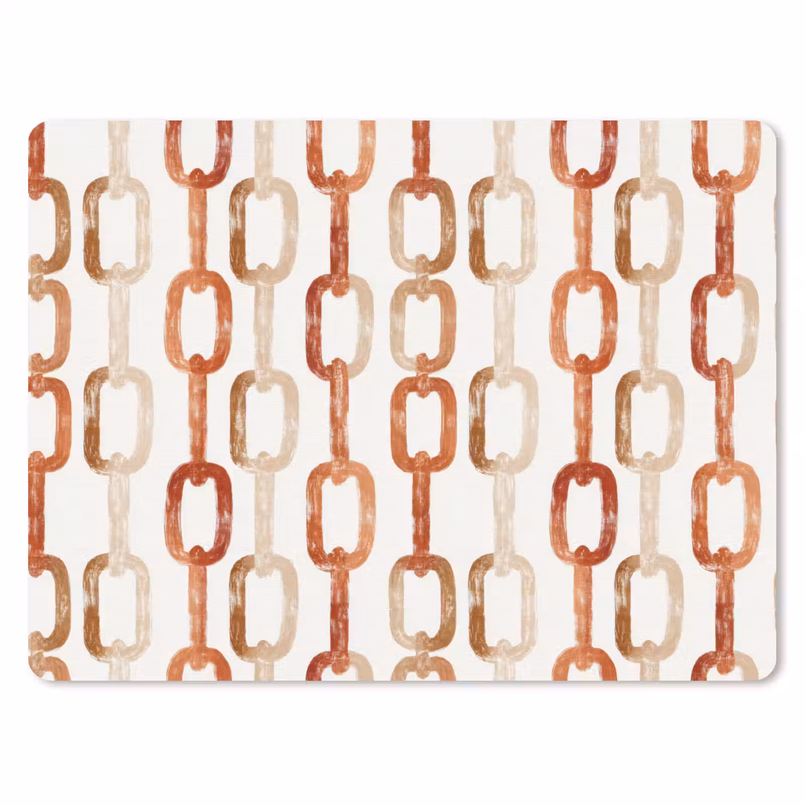 Muismat - Schakels - Patroon - Aquarel - Terracotta — 1