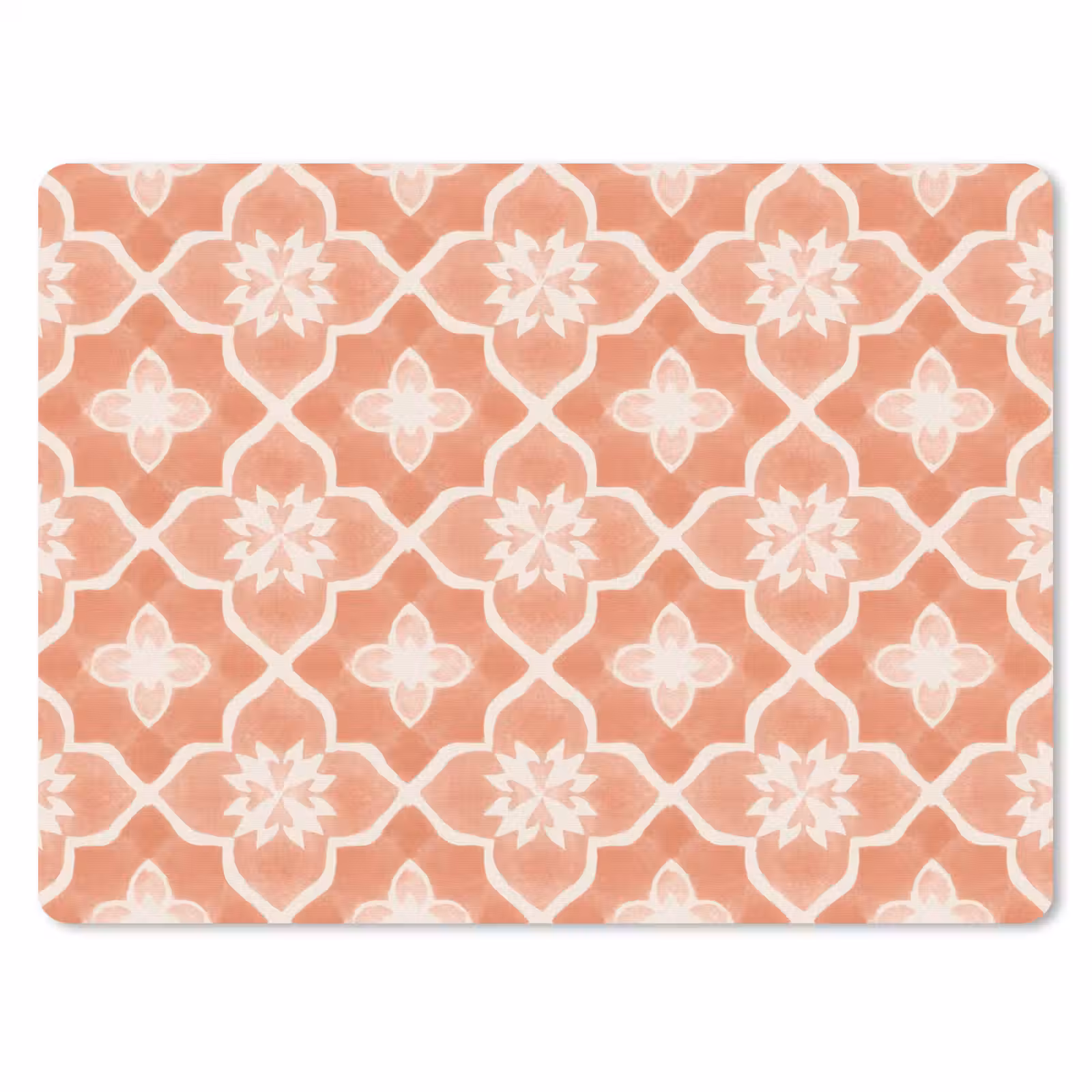 Muismat - Tegelpatroon - Arabesk - Vintage - Terracotta — 1