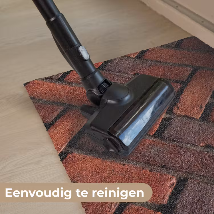 Deurmat - Bakstenen - Visgraat - Structuur - Roodbruin — 9