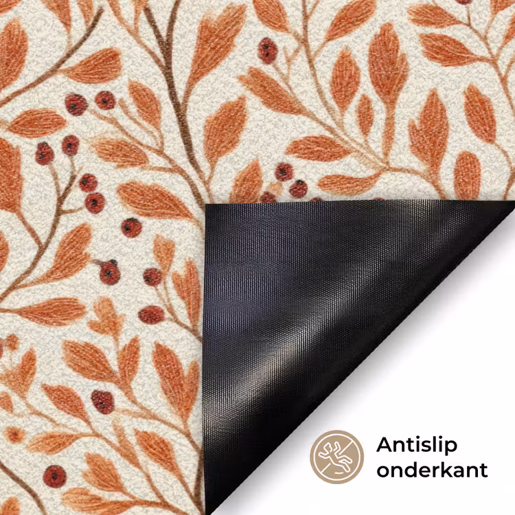 Deurmat - Bladeren - Botanisch - Terracotta — 6