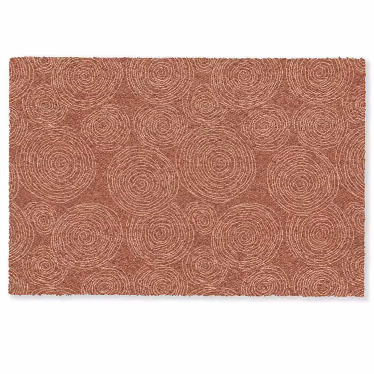 Deurmat - Cirkels - Abstract - Artistiek - Terracotta — 1