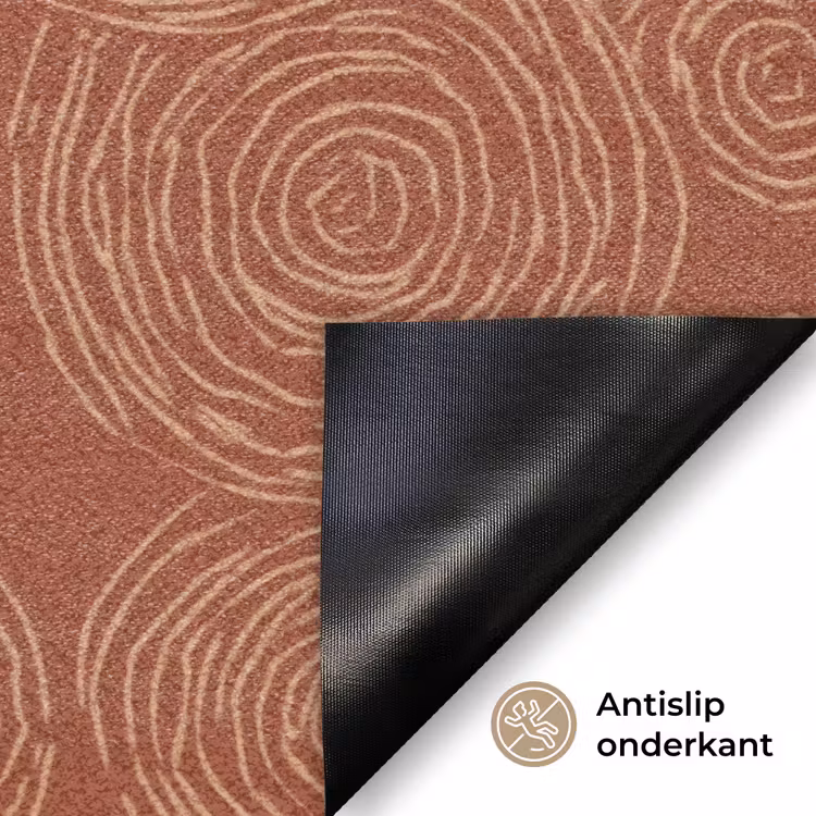 Deurmat - Cirkels - Abstract - Artistiek - Terracotta — 6