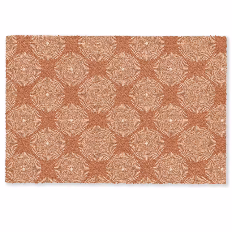 Deurmat - Cirkels - Grafisch - Patroon - Terracotta — 1