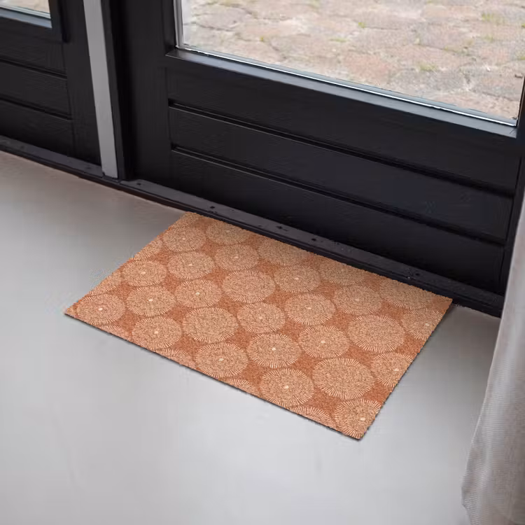 Deurmat - Cirkels - Grafisch - Patroon - Terracotta — 2