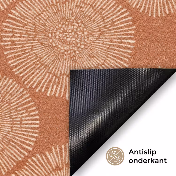 Deurmat - Cirkels - Grafisch - Patroon - Terracotta — 6