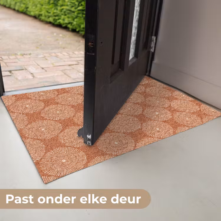 Deurmat - Cirkels - Grafisch - Patroon - Terracotta — 7