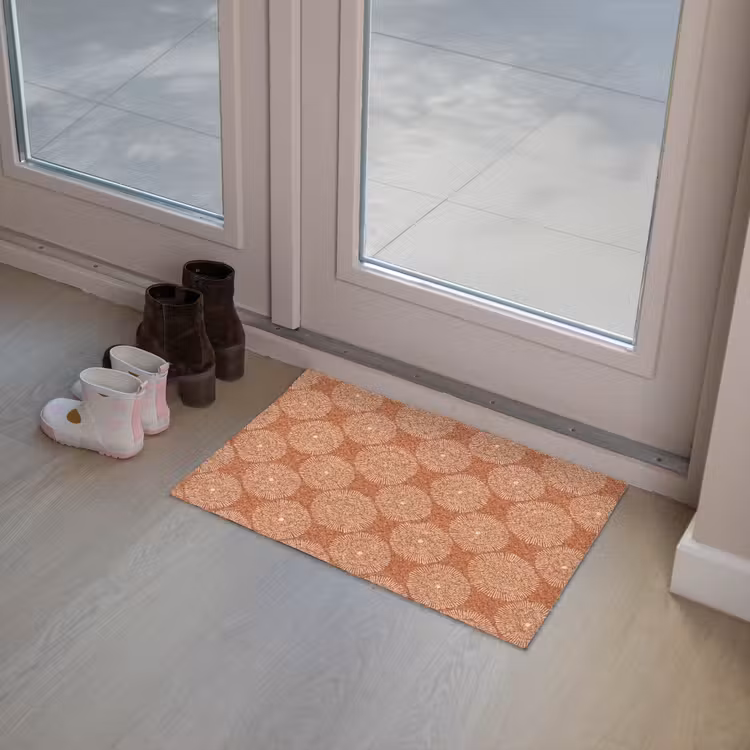 Deurmat - Cirkels - Grafisch - Patroon - Terracotta — 8