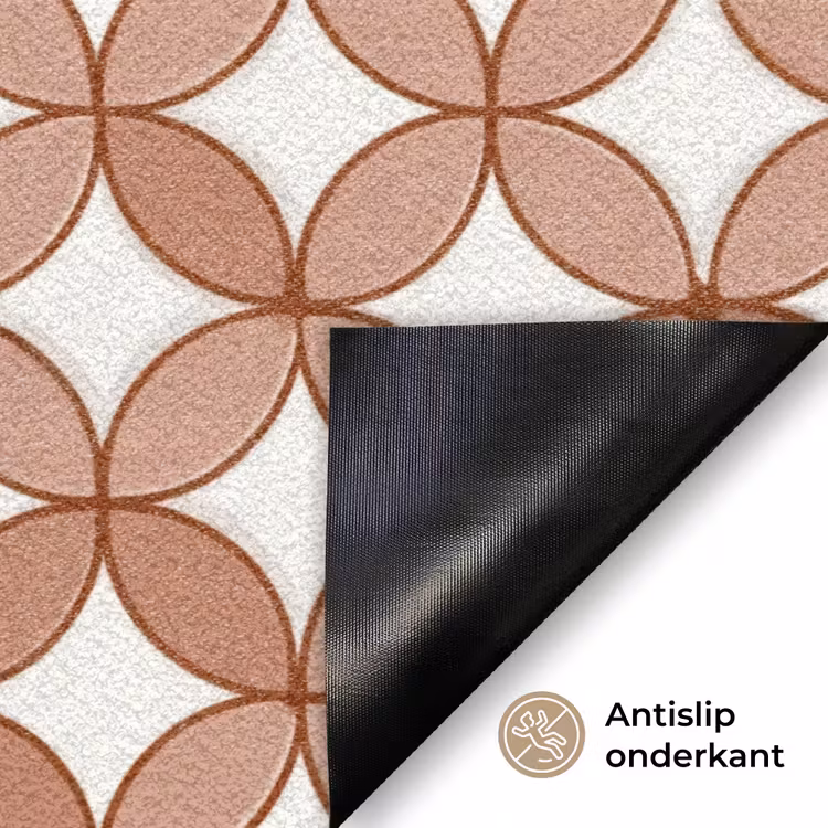 Deurmat - Geometrisch - Cirkels - Modern - Terracotta — 6