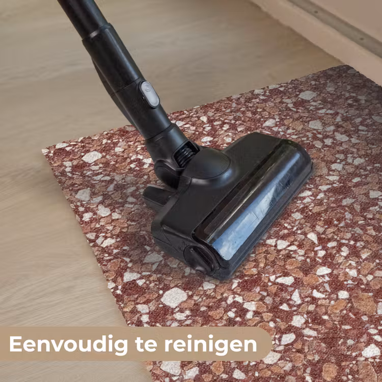 Deurmat - Terrazzo - Patroon - Steentextuur - Roodbruin — 9