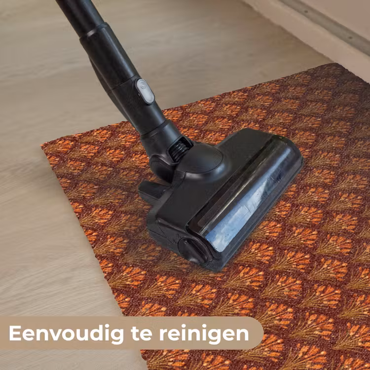 Deurmat - Waaiers - Art Deco - Botanisch - Roestbruin - Oranje — 9