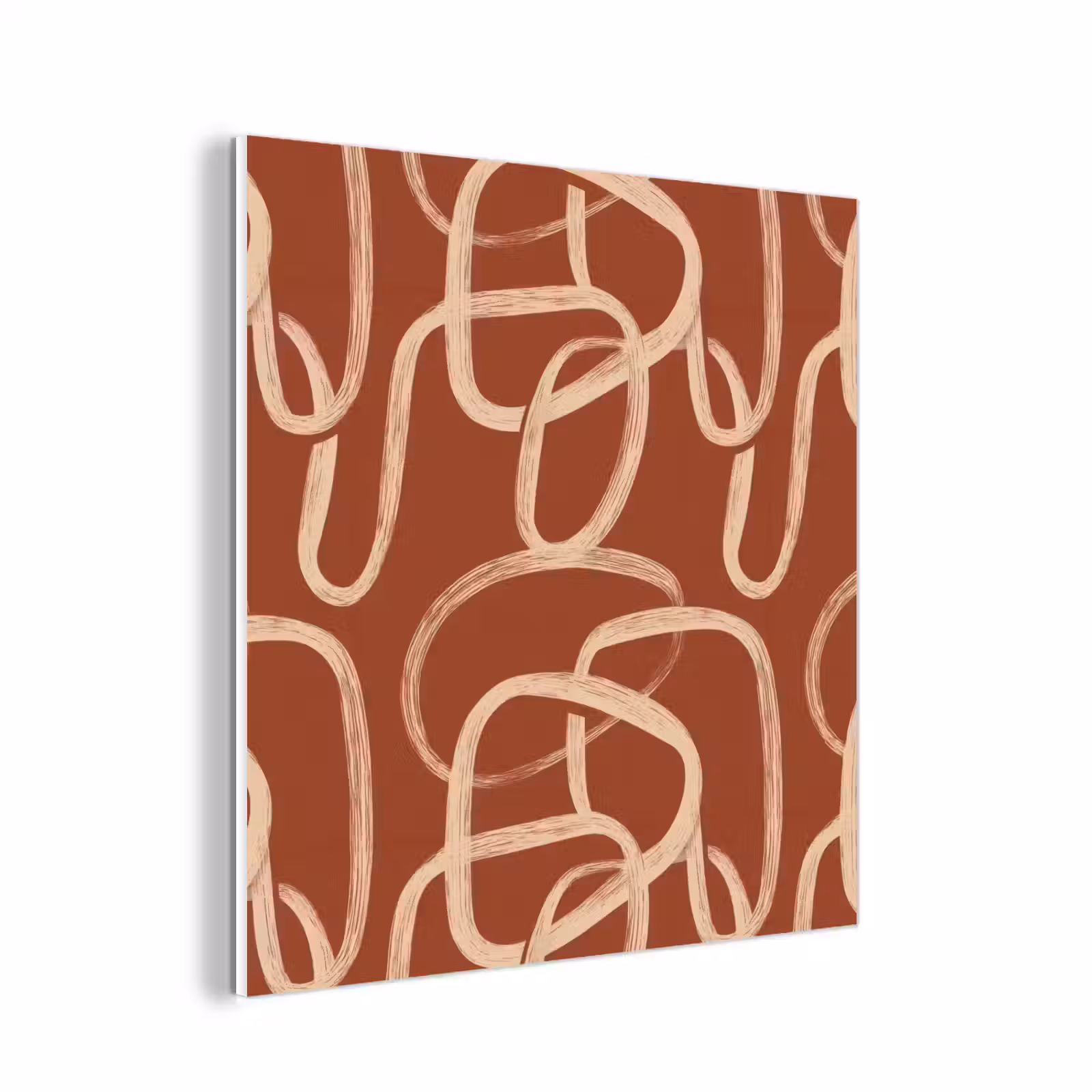 Forex - Lijnen - Abstract - Organisch - Terracotta - Crème — 1
