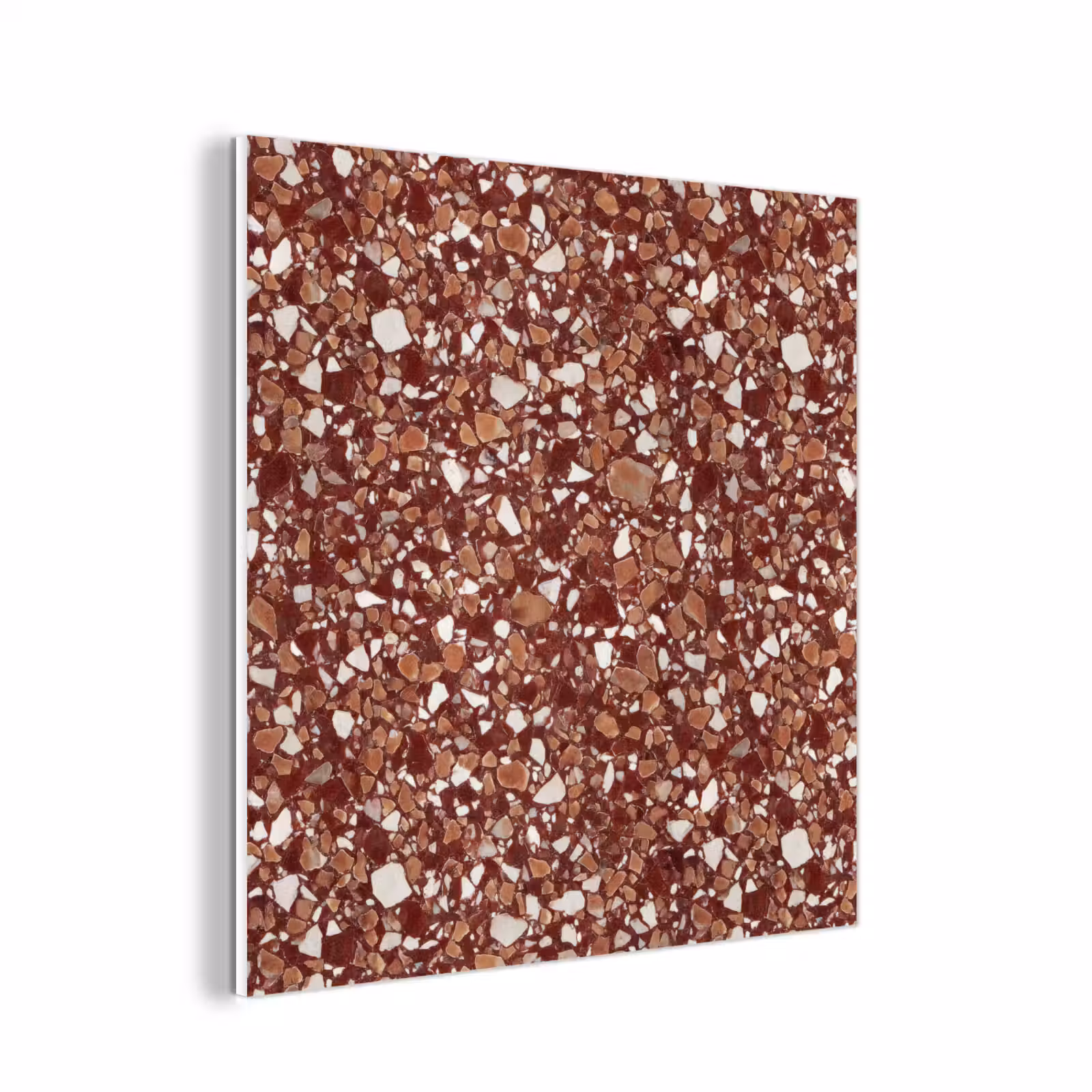 Forex - Terrazzo - Patroon - Steentextuur - Roodbruin — 1