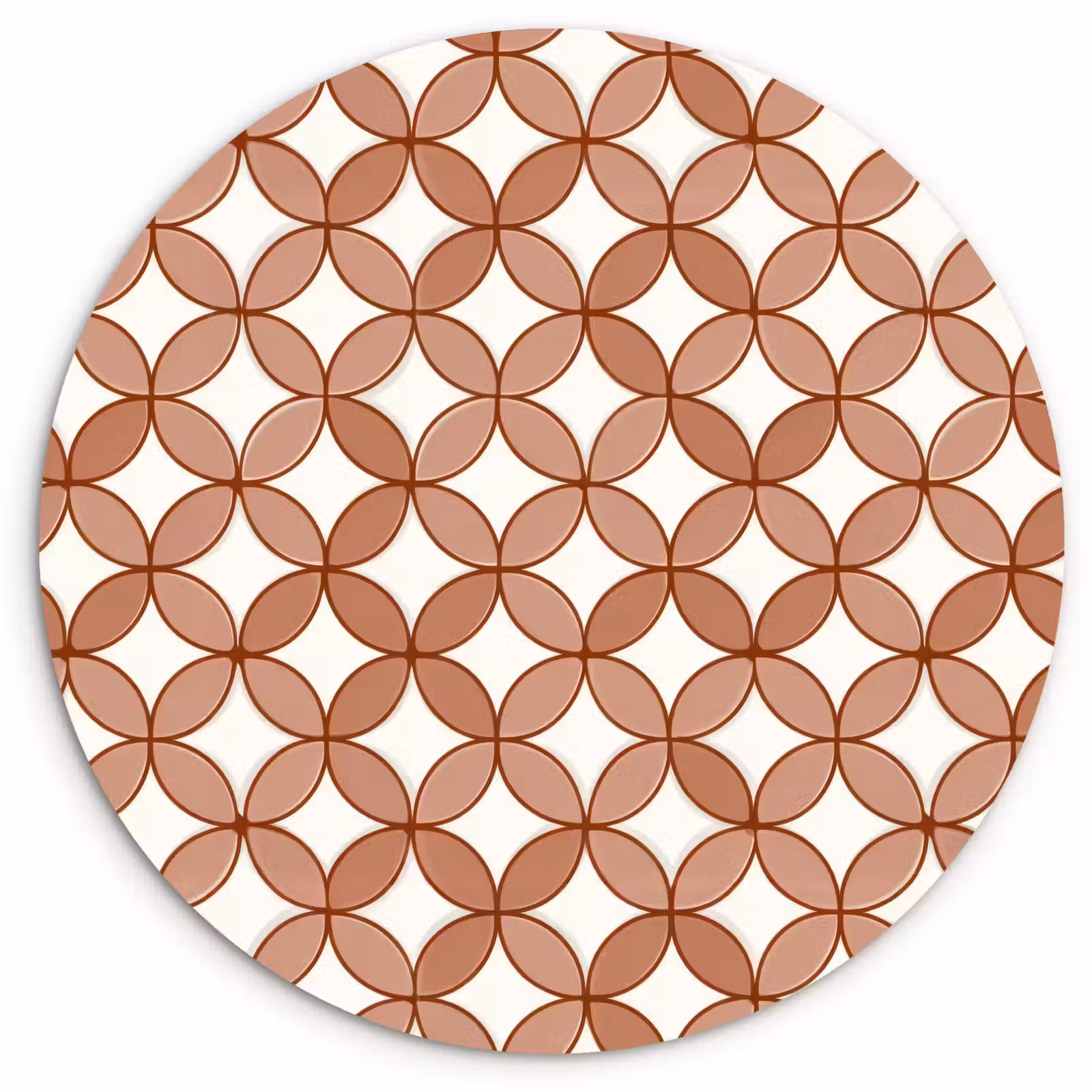 Muurcirkel - Geometrisch - Cirkels - Modern - Terracotta — 1