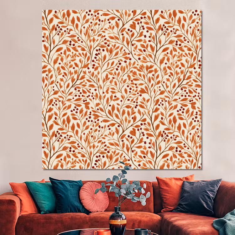 Forex - Bladeren - Botanisch - Terracotta — 3