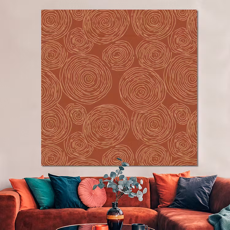 Forex - Cirkels - Abstract - Artistiek - Terracotta — 3