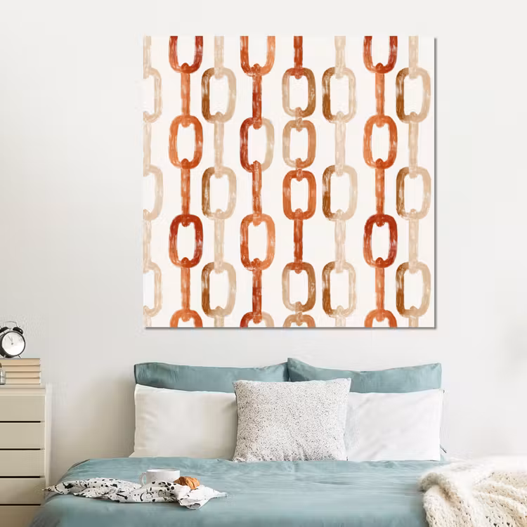 Forex - Schakels - Patroon - Aquarel - Terracotta — 2