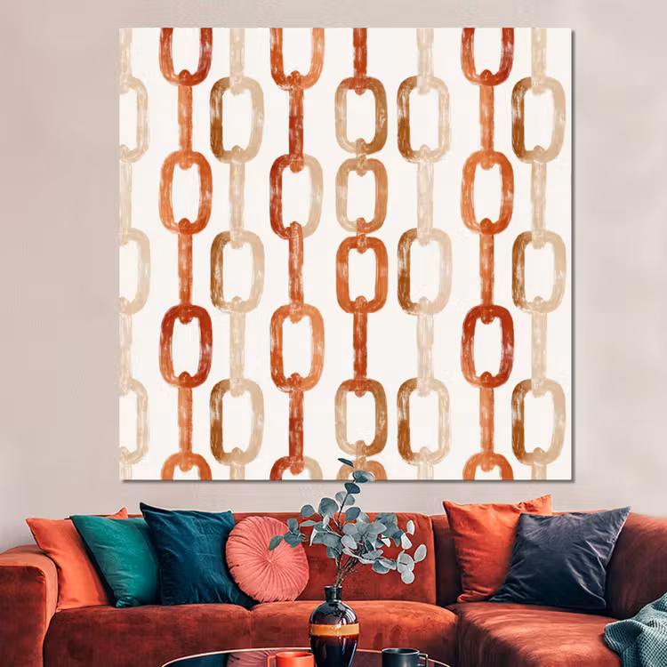 Forex - Schakels - Patroon - Aquarel - Terracotta — 3