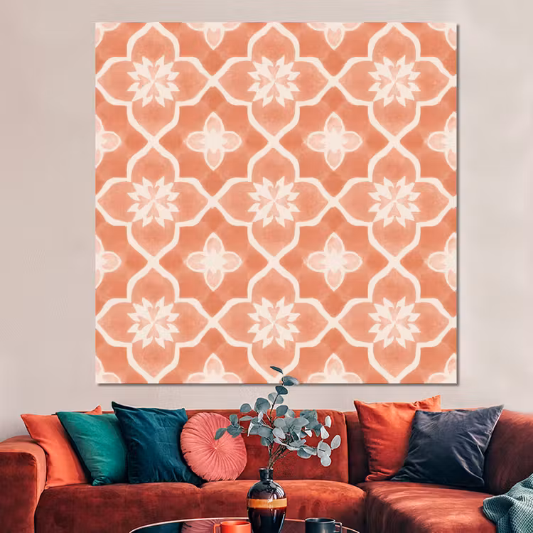 Forex - Tegelpatroon - Arabesk - Vintage - Terracotta — 3