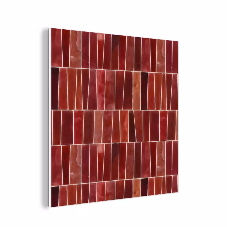 Forex - Tegels - Modern - Structuur - Dieprood — 1