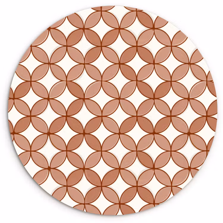 Muurcirkel - Geometrisch - Cirkels - Modern - Terracotta — 1