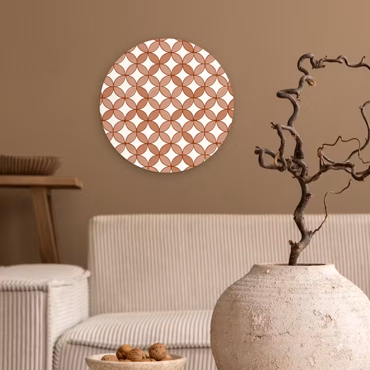 Muurcirkel - Geometrisch - Cirkels - Modern - Terracotta — 2