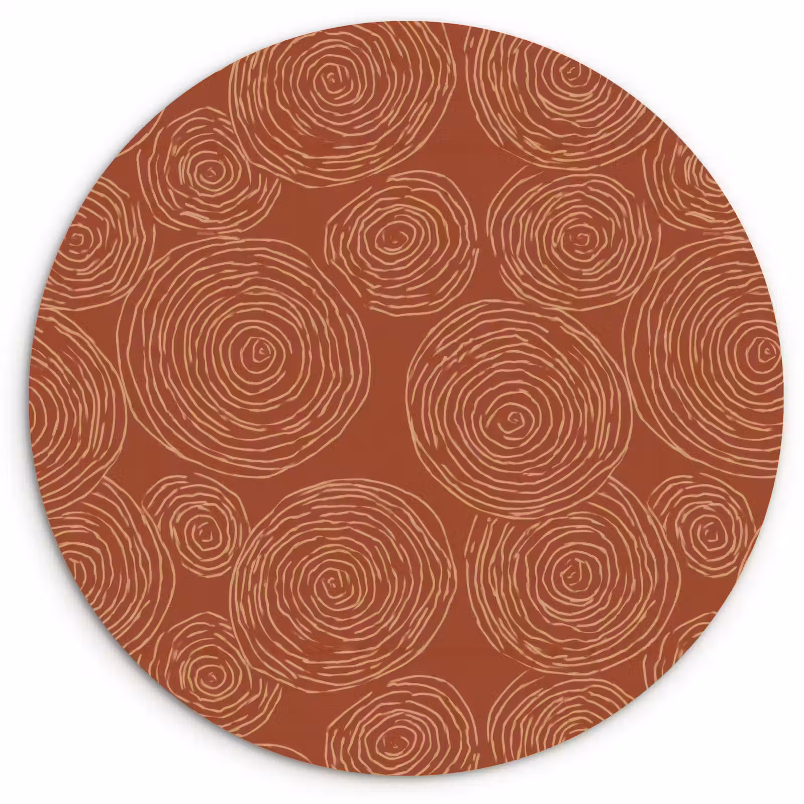 Muurcirkel - Cirkels - Abstract - Artistiek - Terracotta — 1