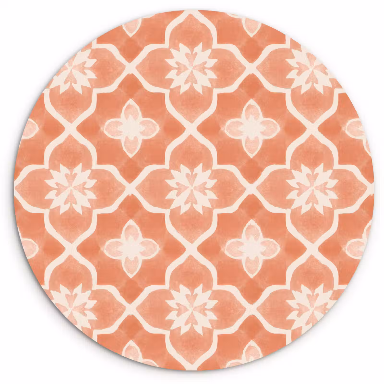 Muurcirkel - Tegelpatroon - Arabesk - Vintage - Terracotta — 1