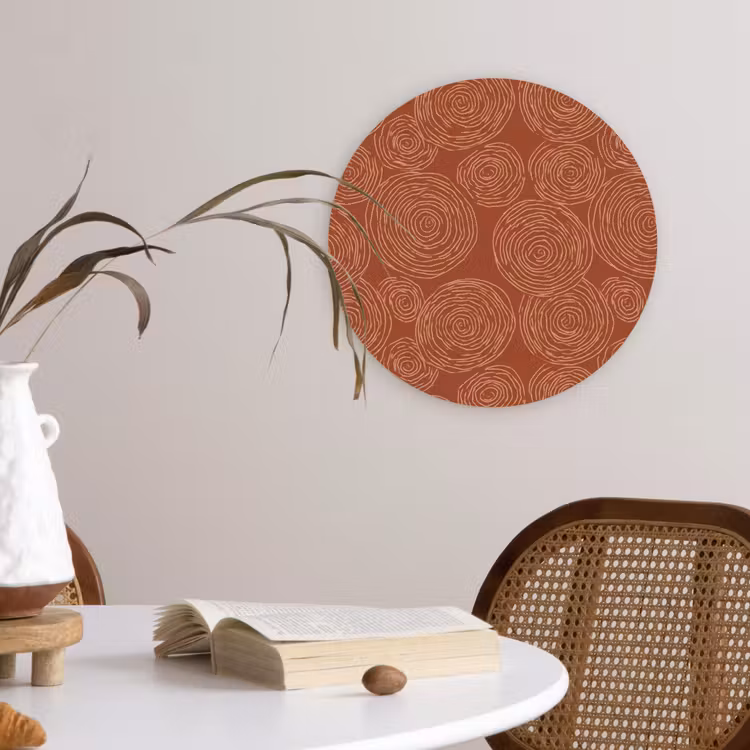 Muurcirkel - Cirkels - Abstract - Artistiek - Terracotta — 4