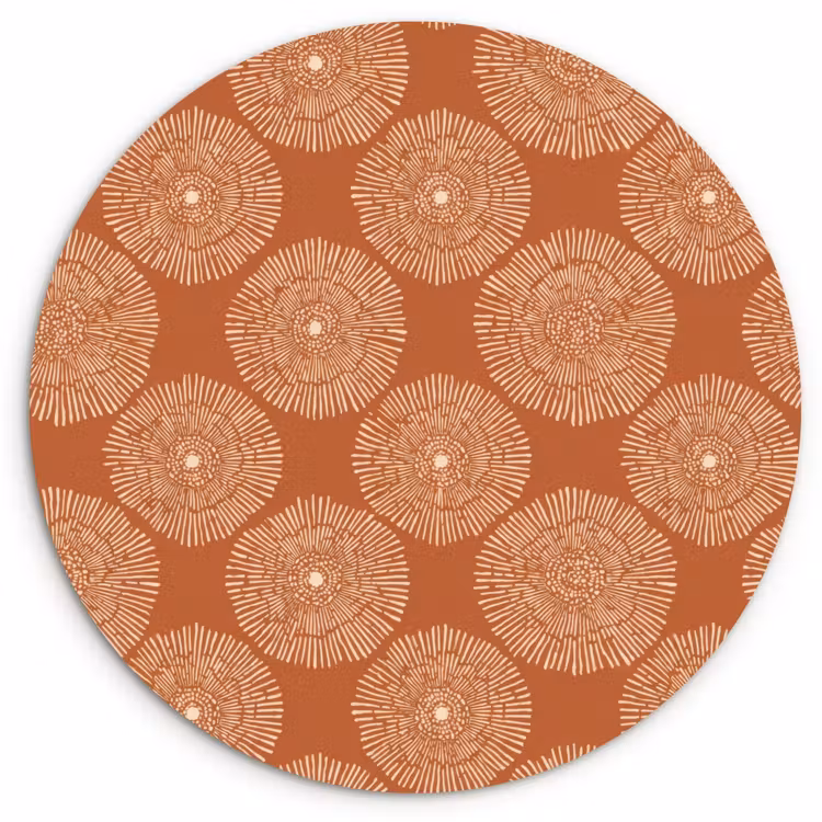 Muurcirkel - Cirkels - Grafisch - Patroon - Terracotta — 1