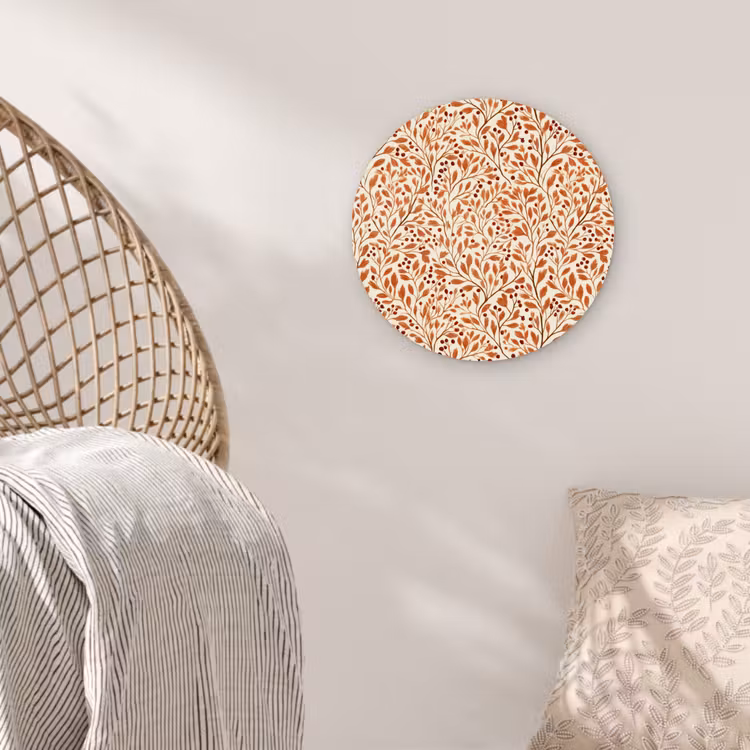 Muurcirkel - Bladeren - Botanisch - Terracotta — 5