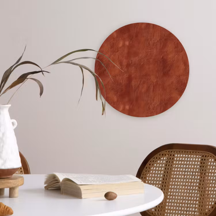 Muurcirkel - Stucwerk - Textuur - Terracotta — 4