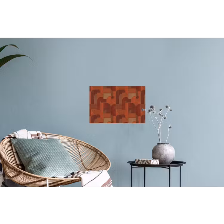 Muursticker - Geometrisch - Abstract - Textuur - Bruin — 4